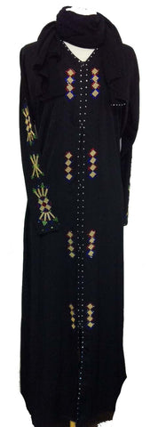 saudi arabian abaya with beads