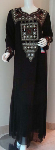 arabic allure evening maxi dress