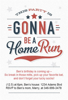 Baseball birthday party invitation on Etsy