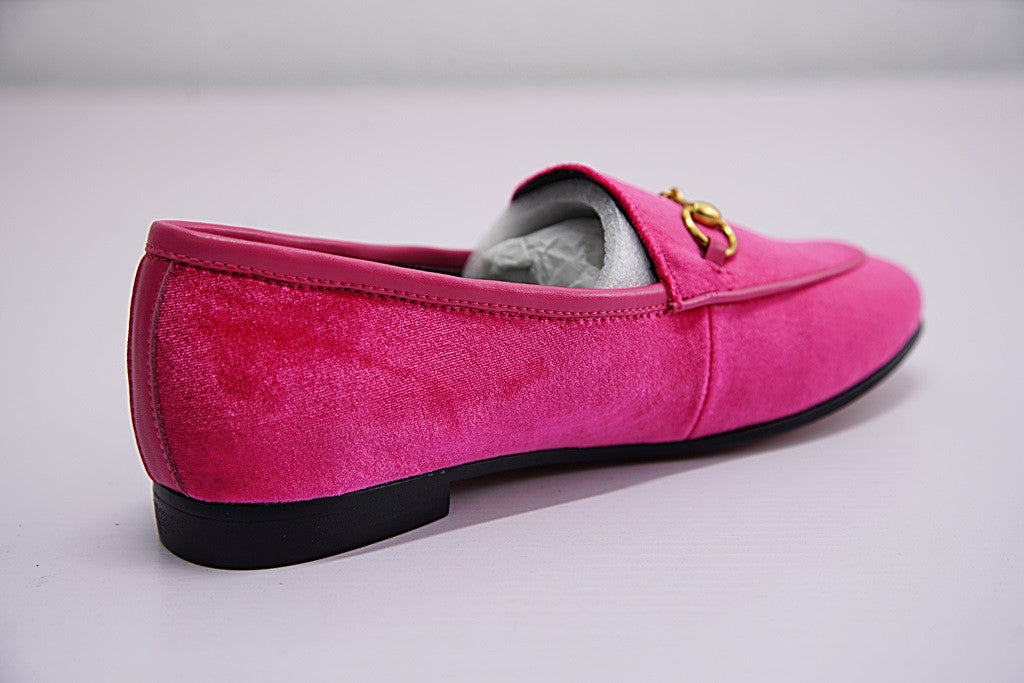 Gucci Jordaan velvet loafer - Pink 