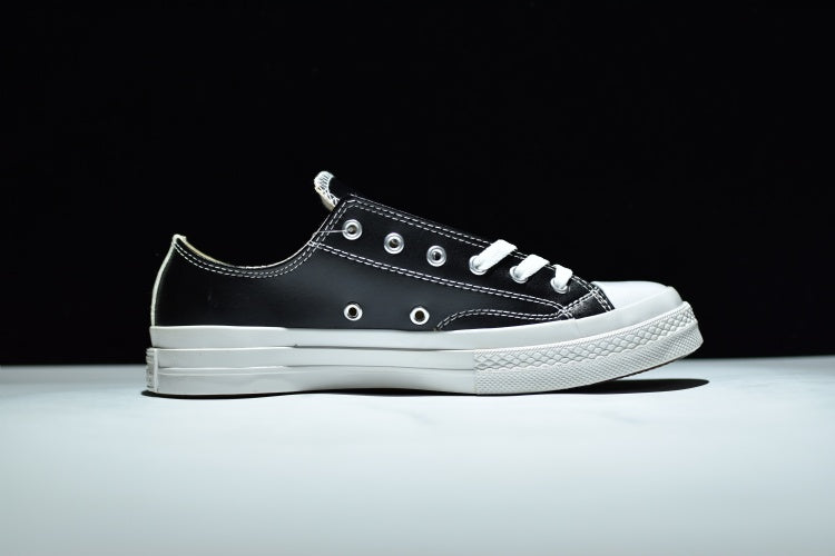 converse comme des garcons leather