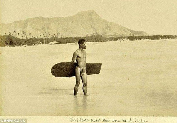 Earliest known photo of a surfer. Hawaii, 1890 - old school cool