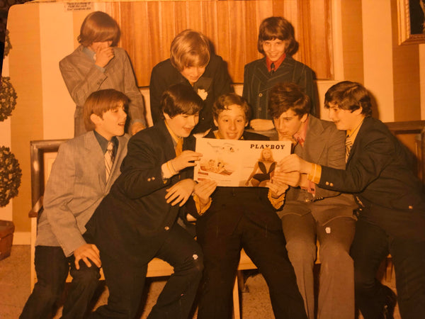 Young Men “reading” Playboy (1971) Old School Cool