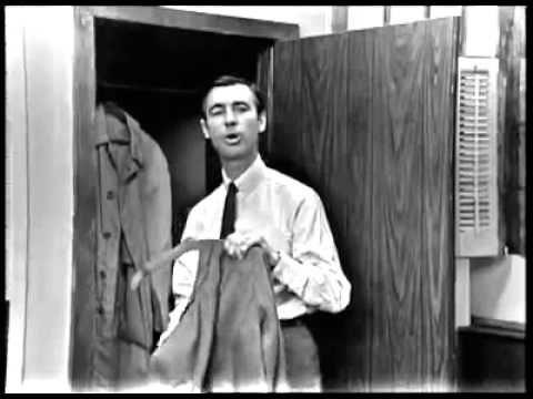 Mr. Rogers on the first ever episode of “Mister Rogers Neighborhood” ~1968