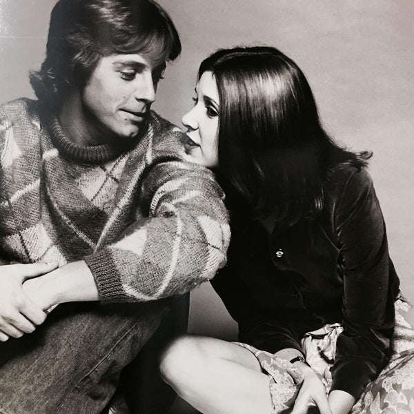 Mark Hamill and Carrie Fisher during the making of the first Star Wars [1970s]