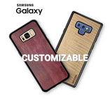 Customizable Wooden Samsung Galaxy Phone Cases in Purpleheart & Curly Maple by WUDN