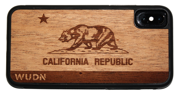 California Republic wood phone case for iPhone and Samsung Galaxy