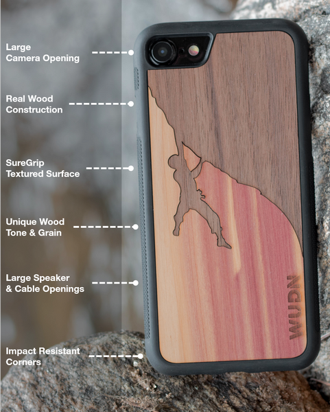 wooden slim case features