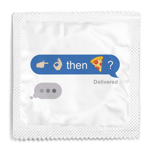 Bang Then Pizza Condom 10 Condoms – Funny Condoms