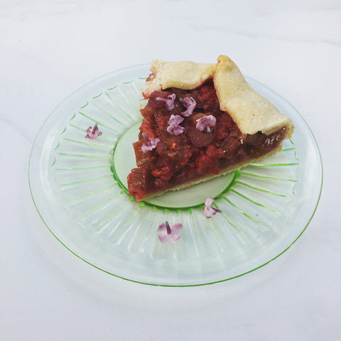Björn's Honey Rhubarb-Raspberry Pie 