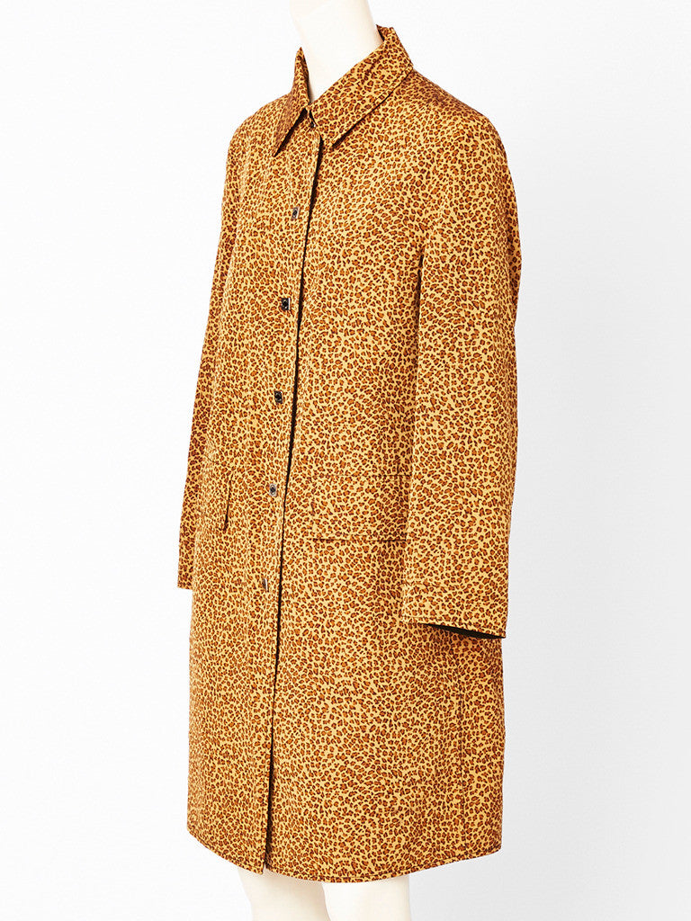 Bottega Veneta Leopard Print Raincoat