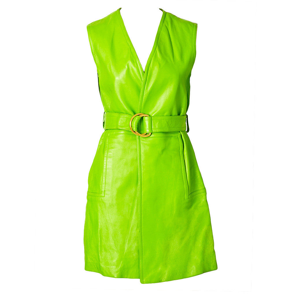 Bonnie Cashin Leather Belted Jumper