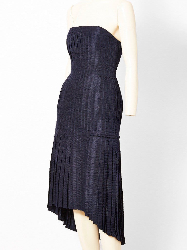 Isabel Toledo Pleated Taffeta Cocktail Dress