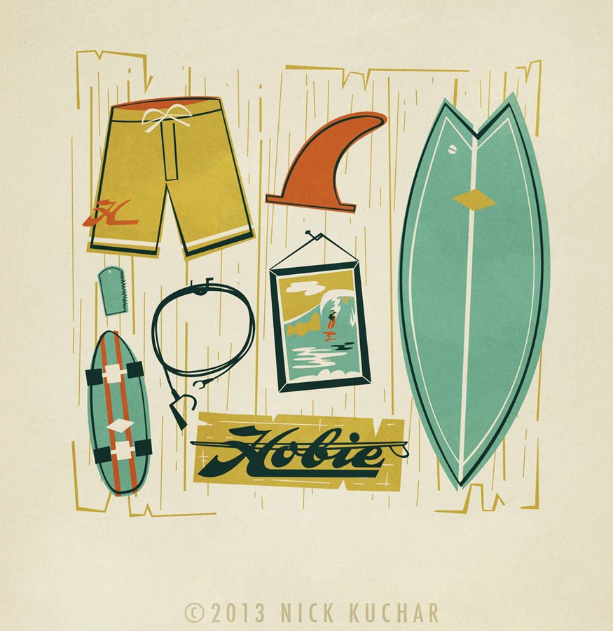 nick-kuchar-vintage-hobie-surf-wall-tshirt-art