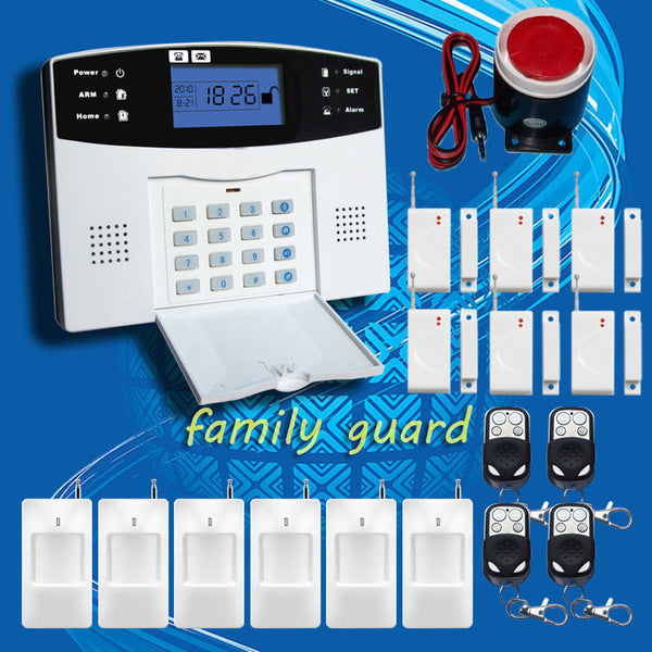 DHL English Russian Spanish French Voice Wireless GSM Alarm LCD Keyboard Sensor
