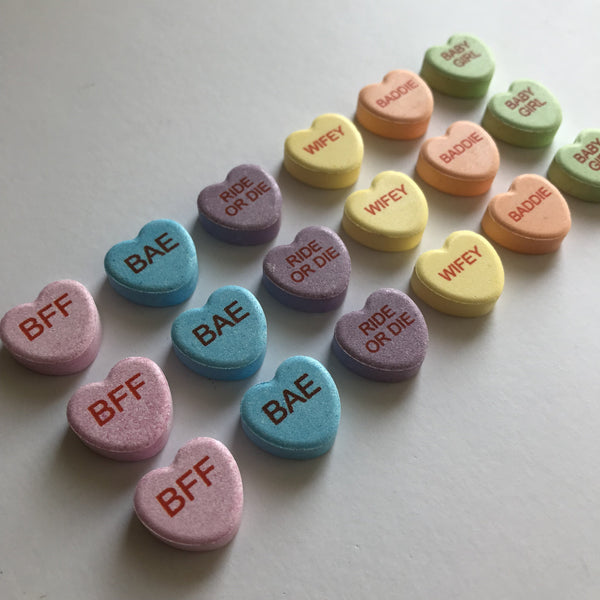 candy hearts personalized