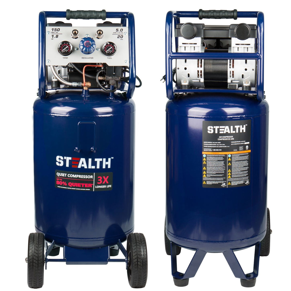 Stealth Gallon Vertical Quiet Air Compressor – Alton Limited Group