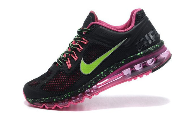 black pink and green nike