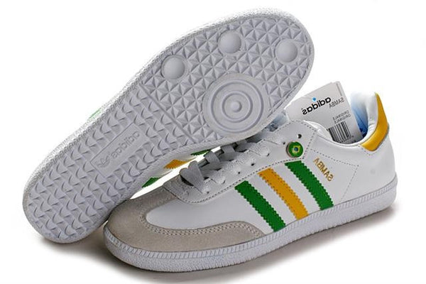 adidas samba white yellow