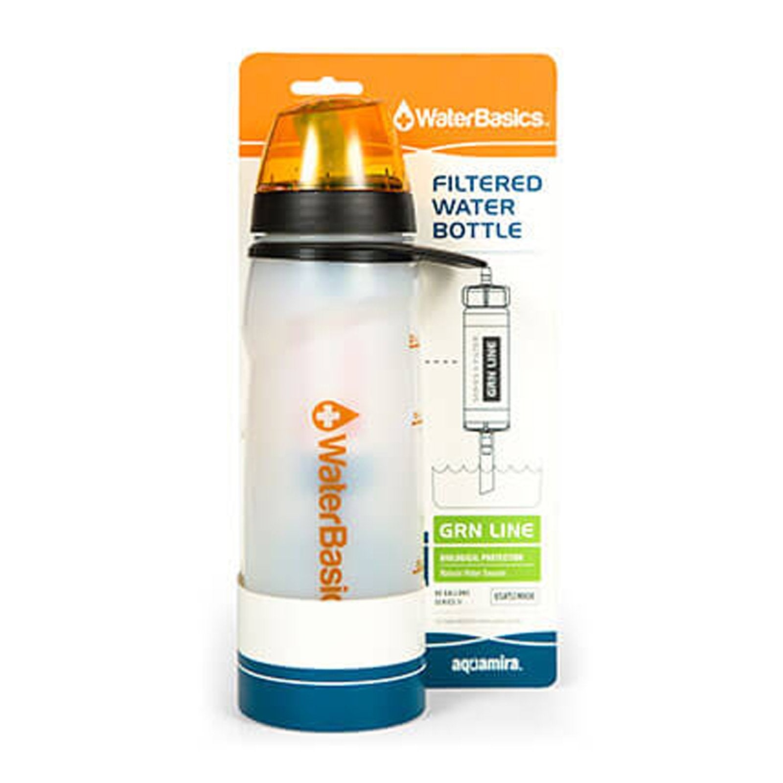 Water Basics Grn Line Filtered Water Bottle