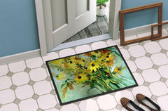Wildflower Bouquet Flowers Indoor or Outdoor Mat 24x36 PJC1109JMAT