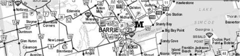 Map of Barrie