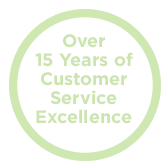 Over 15 Years of Customer Service Excellence