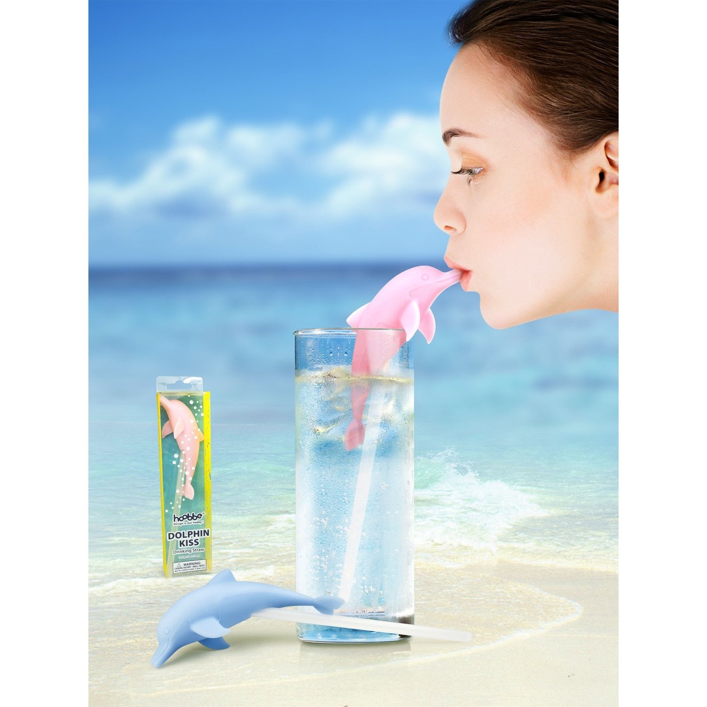 Dolphin Kiss Bubble Straw