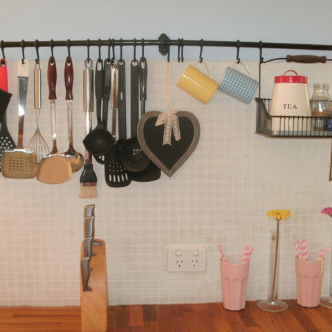 Hooks for Organizing Kitchen Utensils