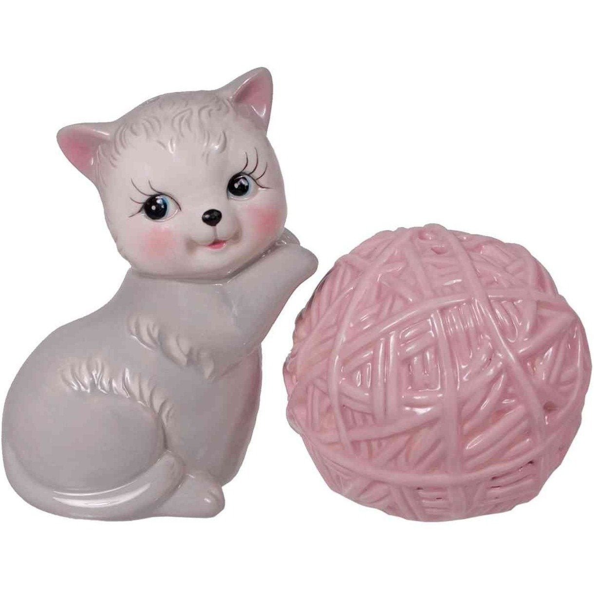 Kitten and Yarn Salt and Pepper Shaker