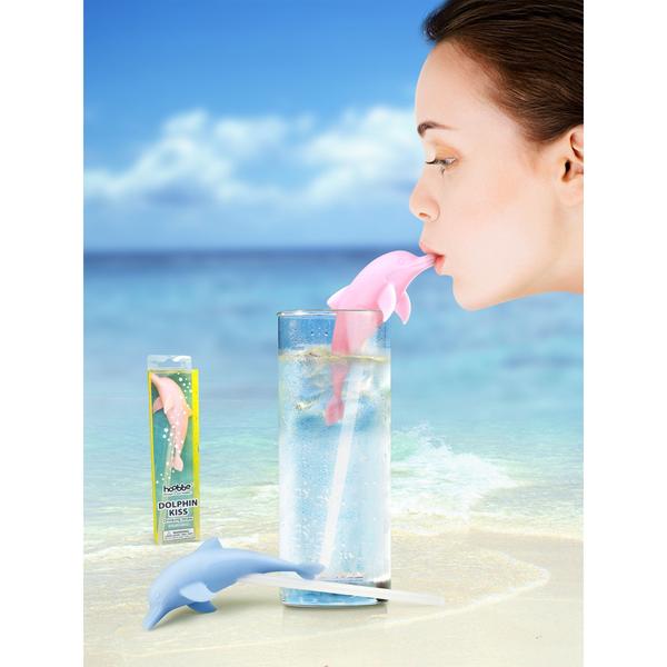 Bubble Straw Dolphin Kiss