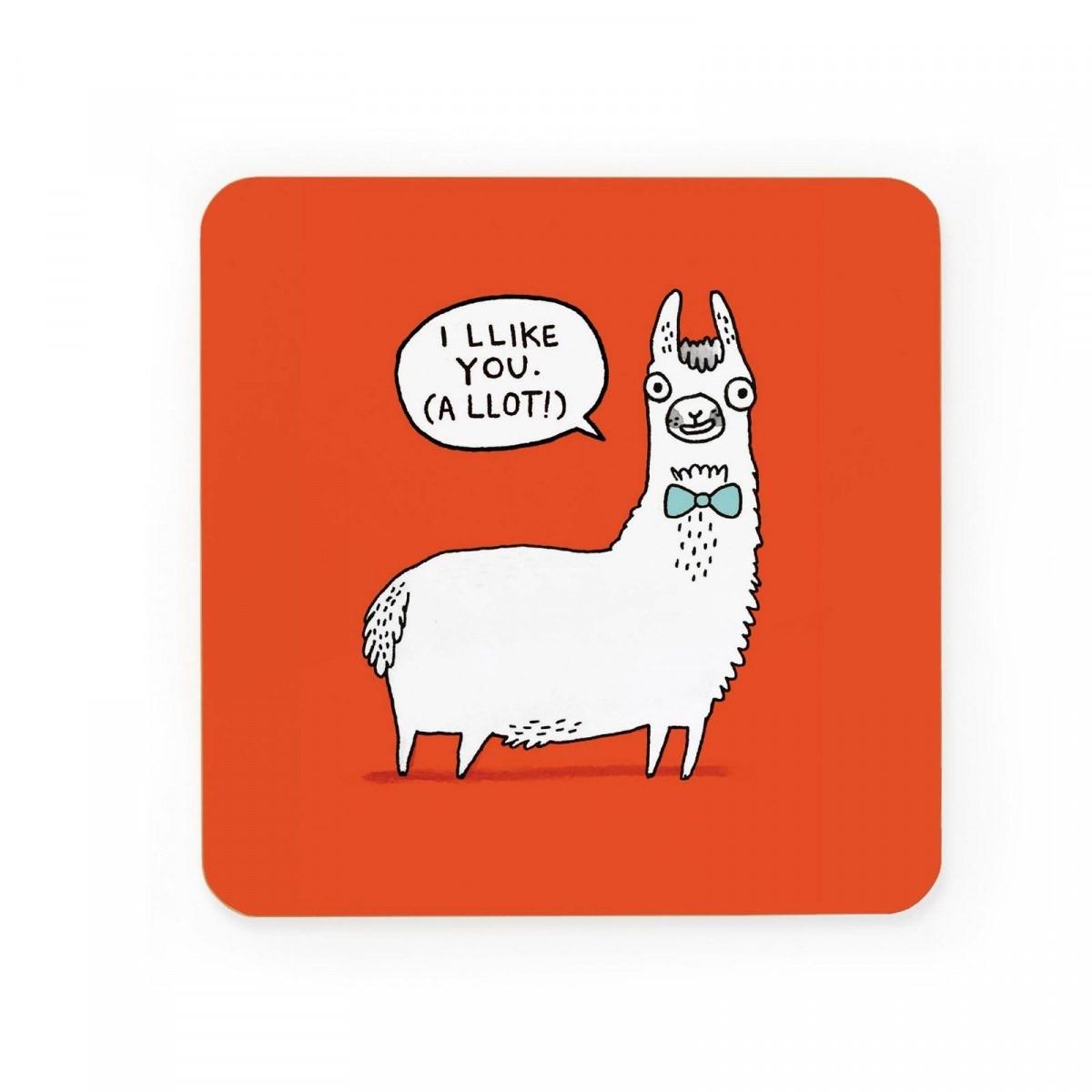Llama Llikes You Coasters