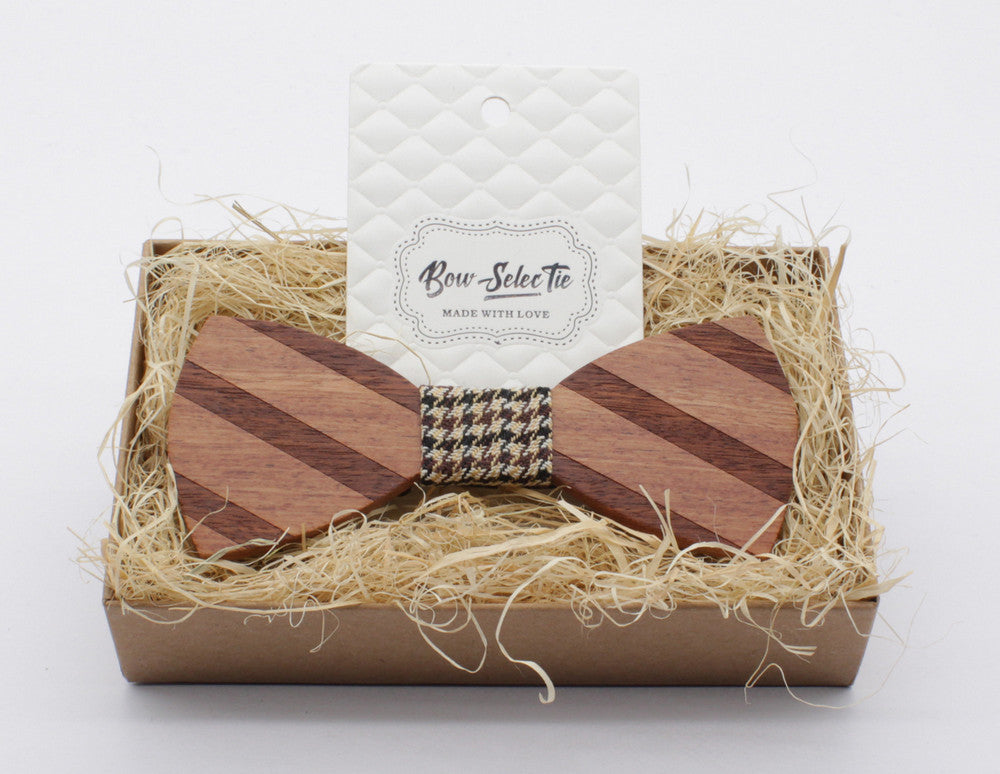 Wooden Bow Tie Gift Box