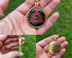 Recovery Coin Pendant in 14kt Gold Fill