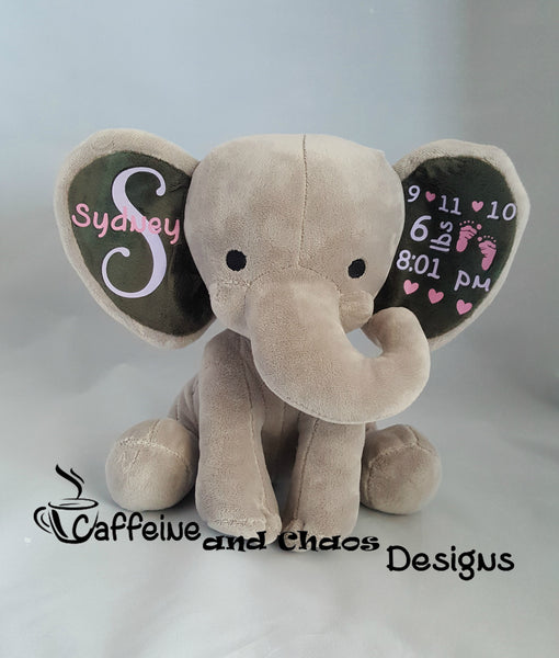 personalized elephant stuffed animal