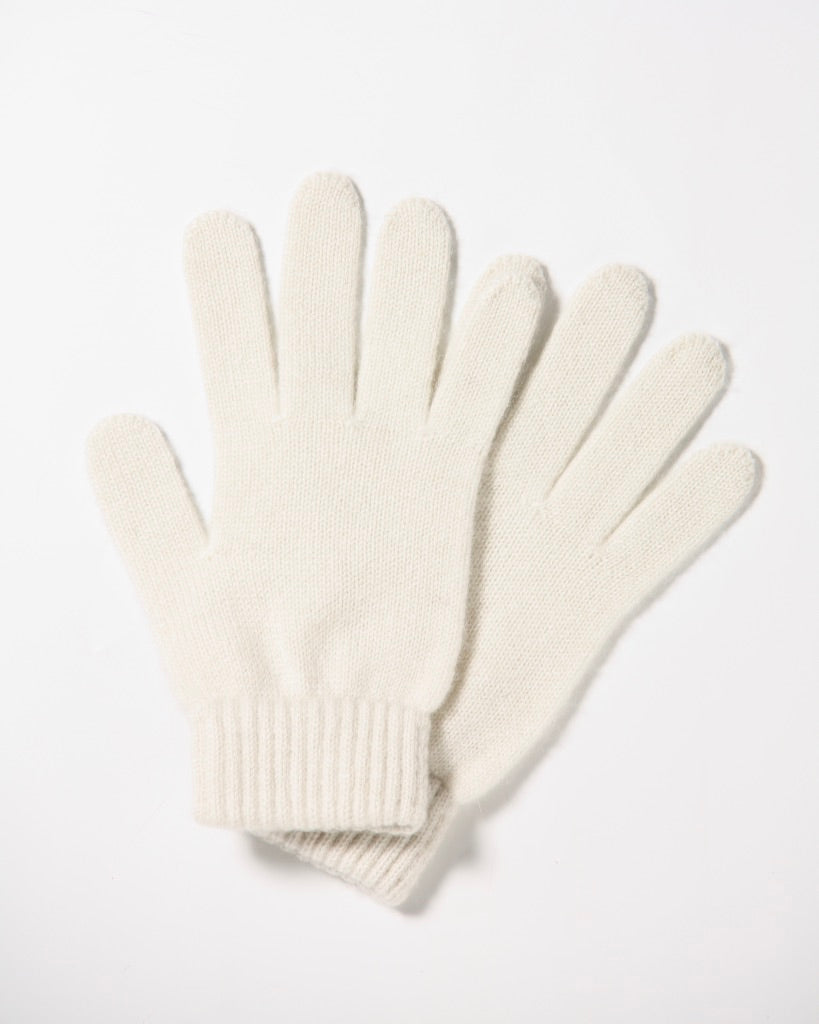 Cashmere gloves - white – Homadic