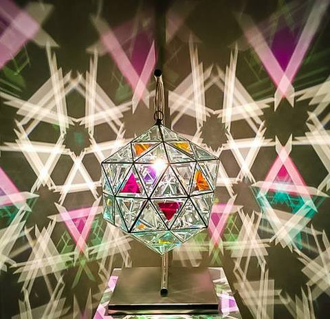 icosahedron pendant light