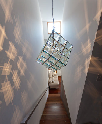 cube hallway pendant light