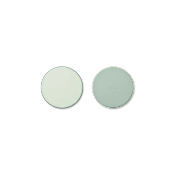 liewood gabriel plate 2-pack peppermint mix