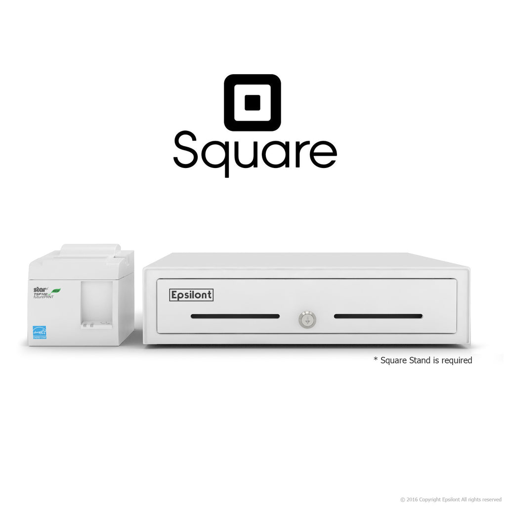 SQUARE POS REGISTER SYSTEM Star USB Receipt Printer and Cash Drawer