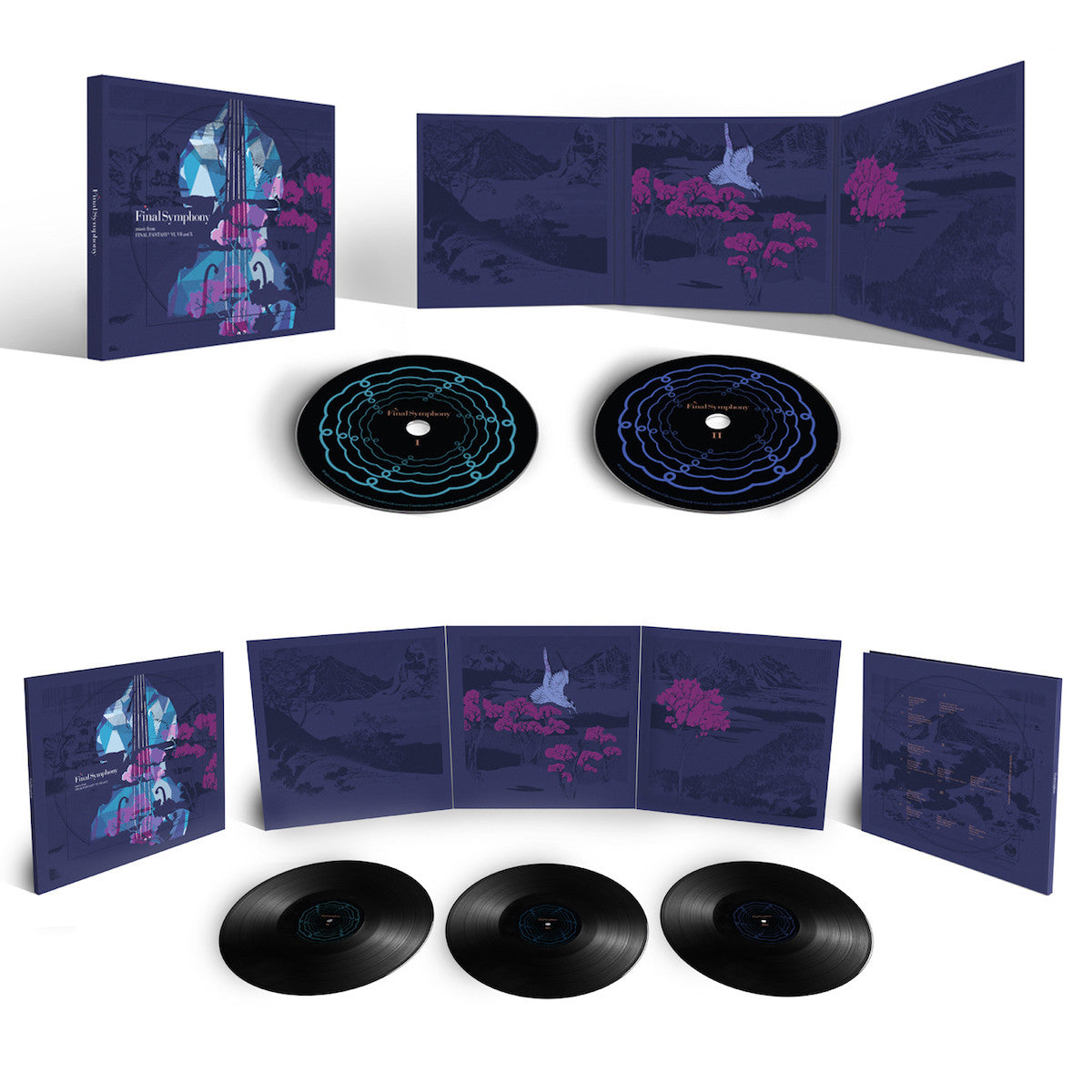 Final Symphony on CD and vinyl featuring the music of Nobuo Uematsu from Final Fantasy