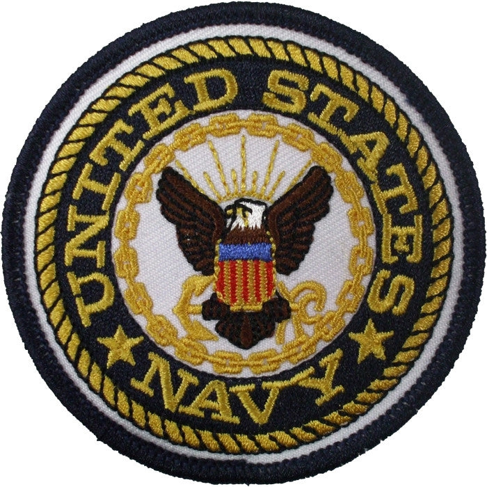 UNITED STATES NAVY Sew On Patch with Emblem - Army Navy Store