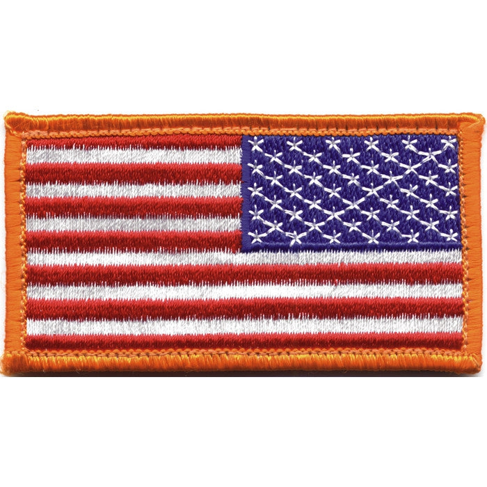 Red White Blue - Reversed US Flag Patch with Hook and Loop Closure