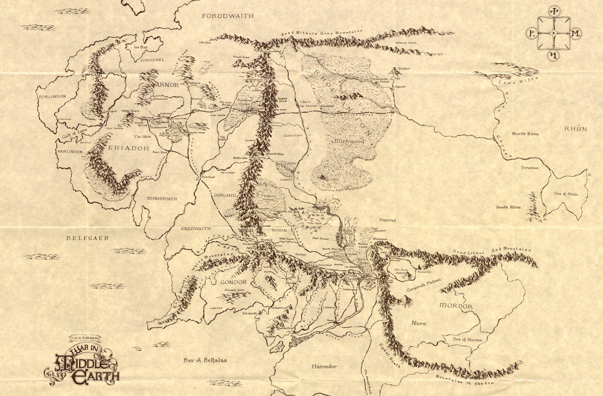 A map of Middle-earth