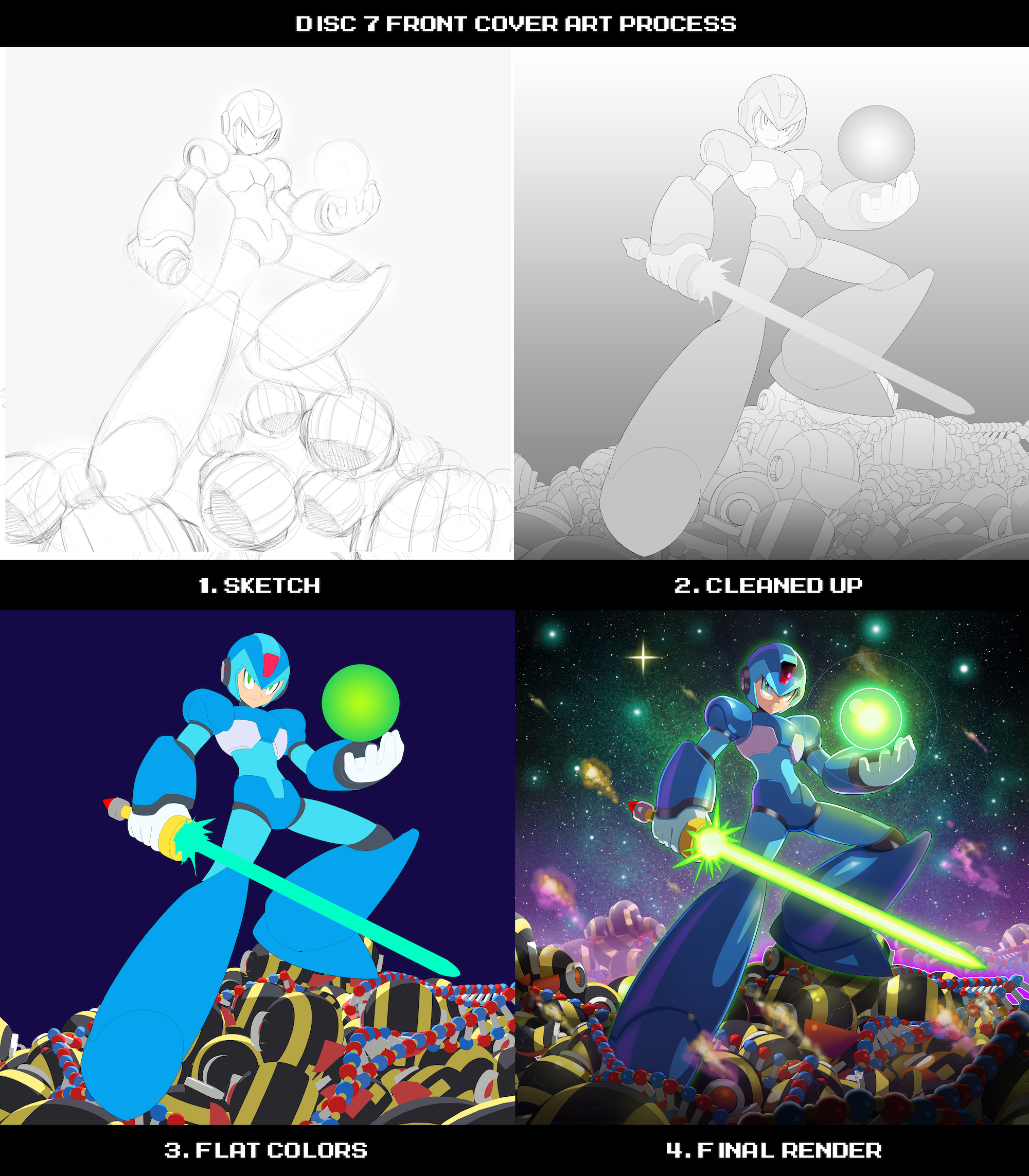 "Rank UH" by ultimatemaverickx for the Mega Man X 1-8: The Collection vinyl box set available from Lacedrecords.com