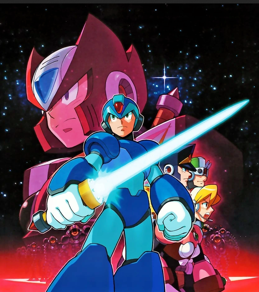 promotional piece by Haruki Suetsugu for Mega Man X6