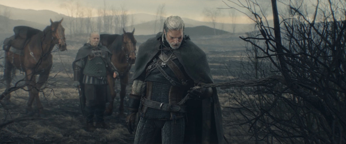 A screenshot from the opening of The Witcher 3: Wild Hunt