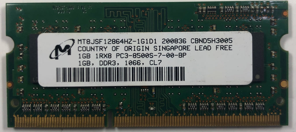 Micron MT8JSF12864HZ-1G1D1 1GB DDR3 Laptop RAM Memory – Buffalo