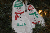 baby footprint ornament