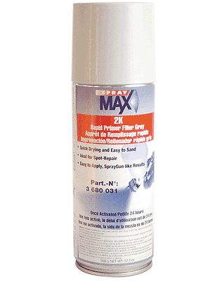 Vaccineren Horzel Verdorren Spray Max 2K Rapid Primer filler 2K spray can quick dry, high build 36 –  Cliffs Auto Parts